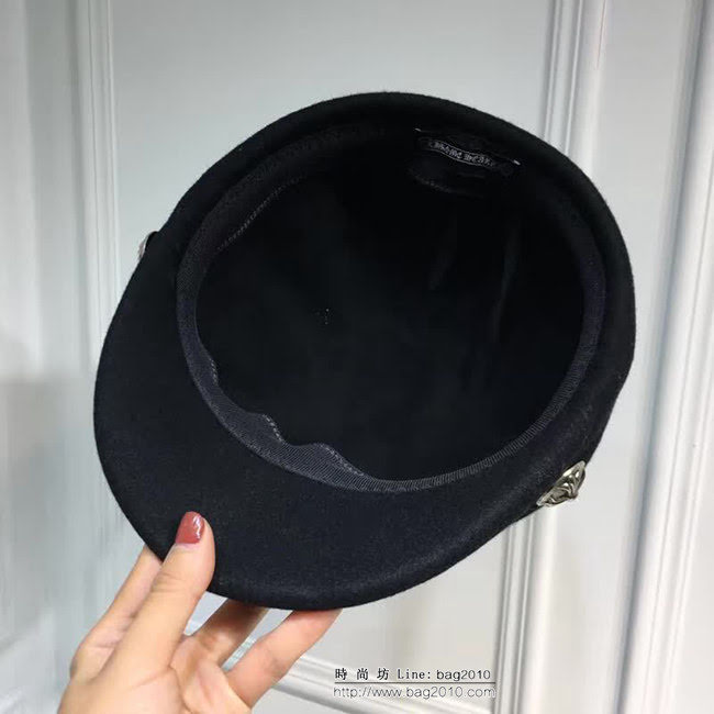 克羅心Chrome Hearts 火爆款 新款羊絨八角帽 羊絨鴨舌帽 LLWJ7872